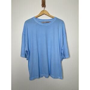 We The Free Perfect Oversized Tee in Lakespur Blue Size Medium New